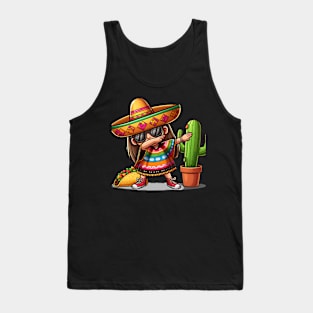 Celebrate Cinco de Mayo with our Dabbing Mexican  GIRL Tank Top